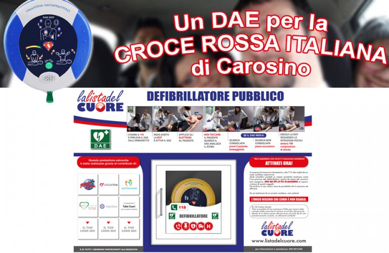 Postazione DAE – Croce Rossa Italiana di Carosino